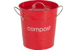 HOME Premier 7.5 Litre Food Waste Compost Bin - Red